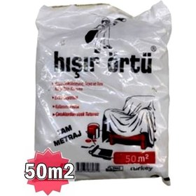 Resim Bant Evi Hışır Örtü 50m2 Eşya Koruma Örtüsü Şeffaf 