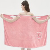 Resim 1 adet Hızlı Kuruyan Banyo Havlusu - Yumuşak, Emici, Modern Polyester Kumaş, 280gsm, Rahat Cep ile Dikdörtgen Plaj ve Spa Sarımı, Ev, Seyahat ve Spor Kullanımı için İdeal, Plaj Havlusu, Yıkama Bezi 