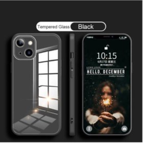 Resim LoopCase Iphone 13 Kılıf Kamera Lens Korumalı Arkası Cam Parlak Aynalı Lüx Glass Kapak 