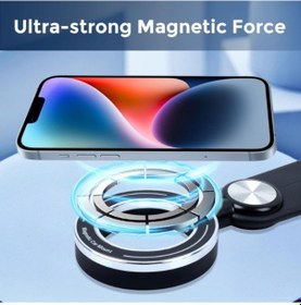 Resim Büro Ev Ofis Arabası İçin Araç İçi Kompakt Manyetik Oto Telefon Tutucu 