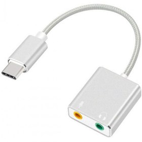 Resim Coverzone Macbook Uyumlu Usb Type-c To Harici Ses Kartı Adaptörü Jack 3.5mm Kulaklık + Mikrofon 