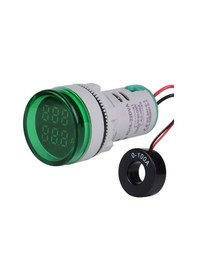 Resim Dijital VoLTmetre - Ampermetre Ac 50-500V 0-100A - Yeşil 