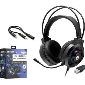 Resim Hadron H81 Mikrofonlu Kulaklık Pc Aux 3.5mm 