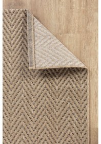 Resim Sisaluna 4441 Bej Jüt Tabanlı Modern Dokuma Kilim Sisal Hasır Halı Bej 