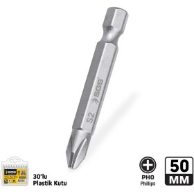 Resim SGS3900 Yıldız Bits Ph0 50MM S2 | Sand-Pro Series Vidalama Ucu 