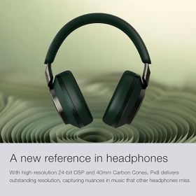 Resim Bowers & Wilkins PX8 kablosuz kulak üstü kulaklık, Bluetooth ve gürültü önleyici, siyah 