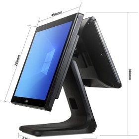 Resim Tiwox Tp-7610d 18.5" I7 10.nesil 128gb Nwme Ssd 8gb Ddr4 Ram 1366x768 Dokunmatik Pos Pc +13.2" Musteri Ekrani 