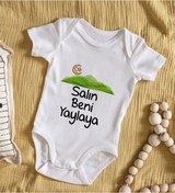 Resim Bitmeyenkartus Bk Kids Salın Beni Yaylaya Tasarımlı Bebek Body Zıbın - Model 1 