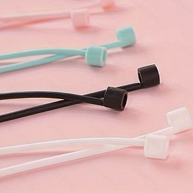 Resim 1 adet Renkli Silikon Kayıp Lanyard AirPods için - Yumuşak, Ayarlanabilir Boyun Askısı, Güvenli ve Kullanımı Kolay, Erkekler ve Kadınlar İçin Uygun, Spor Aksesuarı|Spor Tasarımı|Yumuşak Silikon Askı 