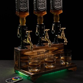 Resim Cümbüş | Kişiye Özel Ahşap İçki Çeşmesi - 5 