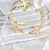 Resim BURCU MODA Pirinç Gold Renk Deniz Yıldızı Model Kadın Bileklik 