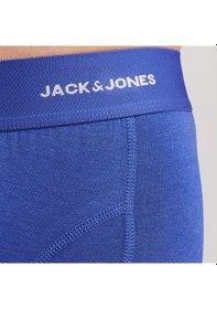 Resim Jack & Jones Jack&jones Crew Bamboo 3'lü Paket Erkek İç Çamaşır Çok Renkli 