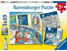 Resim Ravensburger 3x49 Parça Puzzle Tom'la Uzayda 050888 