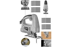 Resim Steiner Alman 4000 W Sjs Metal Şanzıman 6 Kademe Devirli Bakır Sargılı Dekupaj Testere Makinesi + 20UÇ 