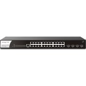 Resim 24port VigorSwitch G2280x GIGABIT 4X-10GbE SFP+ Yönetilebilir Switch Draytek