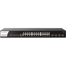 Resim 24port VigorSwitch G2280x GIGABIT 4X-10GbE SFP+ Yönetilebilir Switch 