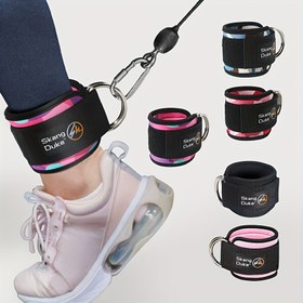 Resim 1pc Neopren Bilek Destek [1pc Neoprene Ankle Cuff Support] 1pc SKDK Ayarlanabilir Neopren Bilek Destek - Sentez Kauçuk Bileklik Ağırlık Kaldırma, Fitness ve Workout Bacak Uzatma için - Evrensel Uygun 