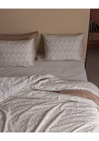 Resim Madame Coco Garon King Size %100 Pamuk Ranforce Baskılı Nevresim Takımı - Bej 8684427294666 Çok Renkli 