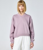 Resim Champion Eco Future Crewneck Croptop Sweatshirt 