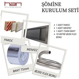 Resim Echatech Şömine Kurulum Seti 