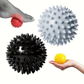 Resim 1 Dikenli Masaj Topları Ayak Masajı Topları Yoga Fitness Derin Uyarım Akupunktur Noktaları Rahatlama Fasya Topları Taşınabilir 