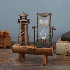 Resim MCM Group Dekoratif Deniz Feneri Kum Saati 