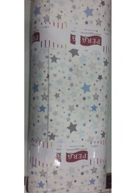 Resim Akfil Poplin Nevresimlik Kumaş Çok Amaçlı En 240 Yıldız Desenli (461438041) 