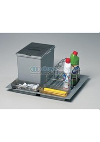 Resim Çekmece İçi Çöp Kovası &amp Deterjanlık 60 Cm. Modül 