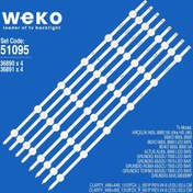 Resim Weko WKSET-6095 36890X436891X4ARCELIK_65_CLARTY_4X6+4X6_1313FCA_L\u002FR 8 ADET LED BAR,A65L 8860-=65VLX8000BP=ROMA 65GCU 7905=65GDU 7810 =65GDU 7900=AL65L 8960=B65L 8900=B65L 8860 