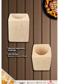 Resim Doğal Diş Budak Ağacı Standlı Ahşap Kayın Ağacı Kaşık Seti Yemek Kaşık Seti Ahşap Kaşıklık 6 Parça Ahşap 