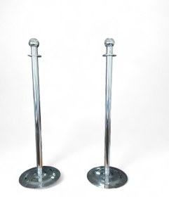 Resim ByHediye Ayaklı Krom Bariyer 