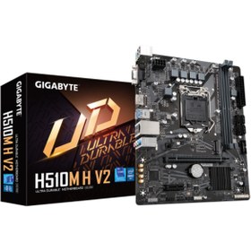 Resim Genel Markalar GIGABYTE H510M H V2 rev.1.0, 2xDDR4, M.2, D-SUB, HDMI, 10-11.Nesil, LGA1200 Soket, Anakart 