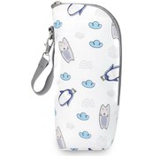 Resim Hfambition Mama Çanta Aksesuarı: Pratik Penguin Desenli Emzik Çantası - Ev Kullanıma Uygun, Dayanıklı Materyal Beyaz 