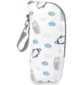 Resim Hfambition Mama Çanta Aksesuarı: Pratik Penguin Desenli Emzik Çantası - Ev Kullanıma Uygun, Dayanıklı Materyal Beyaz 