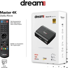 Resim Dreamstar 4k Linux 8gb Hafıza Uydu Alıcısı Master 4k 