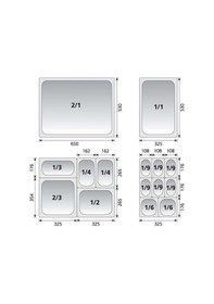 Resim Bilge Gastronom Küvet - Gn 2/3 20 Standart Küvet 