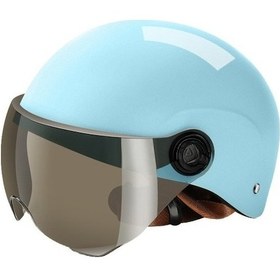 Resim Like Life Life Kask Motosiklet Yarım Kask Gibi Ttgyzq Mavi 