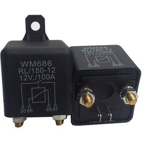 Resim Maiyame 1 Adet 12v 100a Yüksek Akımlı 4 Pinli Araç Röle Anahtarı - Büyük Motorlar İçin Sürekli Çalışma 