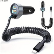 Resim Willowhaven 65w Siyah Araba Sarj Cihazi Usb C 3lu 1 Arada Hizli Sarj Pd3 Qc3 İphone Uyumlu 16 15 Pro Max 14 İpad Uyumlu Samsung S24 Icin 3ft 30w Kablo 