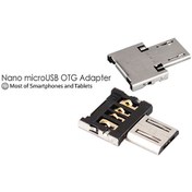 Resim Usb Otg Çevirici - Nano Micro Usb Erkek Konnektör 