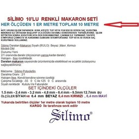 Resim Isıyla Daralan Makaron 10'Lu Renkli Set (1'Er Metre) 