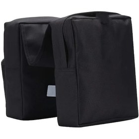 Resim Dashanshop Siyah 600d Oxford Dayanıklı Motocross Atv Çantası Çift Cep Çıkarılabilir Askı Siyah 