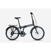 Resim Kron Fd 750 24 Jant V Fren Katlanır Bisiklet Mat Siyah-Beyaz 