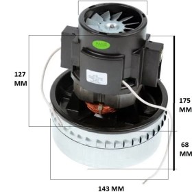Resim İcanpares Rowenta Uyumlu Aqua Rain Plus Quadron 4x4 Ru 505 Aqua Robot 98-P Elektrikli Süpürge Motoru 1400 W 