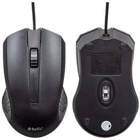 Resim Hello Hl-2732 Usb Kablolu Siyah 800 Dpı Mouse 