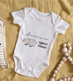 Resim Bitmeyenkartus Bk Kids Anneannesi'Nin Uykucu Kuzusu Tasarımlı Bebek Body Zıbın - Çok Renkli 