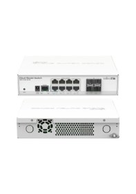 Resim Mikrotik Crs112 8P 4S In Wıht 8 Port Gıgabıt 4Xsfp Cloud Router 