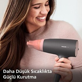 Resim Philips BHD350/06 Thermoprotect Saç Kurutma Makinesi 2100W Gelişmiş İyonik Bakım 6 Isı ve Hız Ayarı 