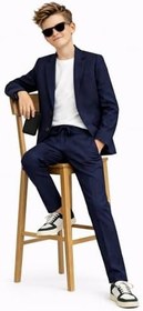 Resim Erkek Çocuk Modern Casual Slim Fit Takım Elbise Ak2850 