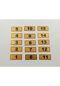 Resim Posta Kutusu Numarası 3,9 Cm X 1,7 Cm 1-15 Adet Yapışkanlı Num... 